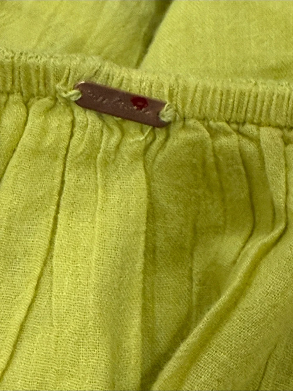 Free People Strapless Lace Bodice Yellow Mini Dress - Picture 5 of 5